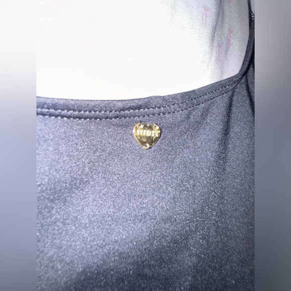 Juicy Couture Slogan Swimsuit Black and Gold - Picture 6 of 6